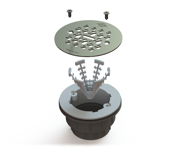 Drain Drops exploded assembly view